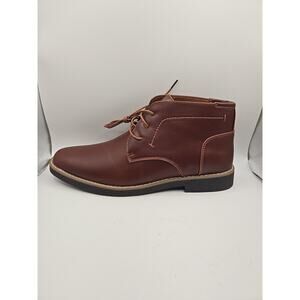 DEER STAGS Bangor Mens Lace Up Ankle Chukka Boots Leather Brown 10.5M New In Box